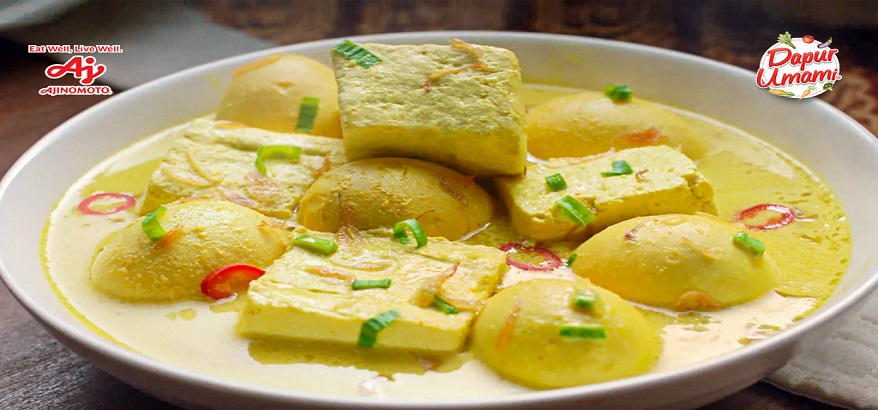 Resep Praktis Sayur Tahu Telur Kuah Kuning  dengan Santan yang Gurih dan Lezat